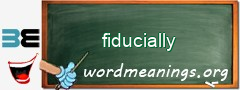 WordMeaning blackboard for fiducially